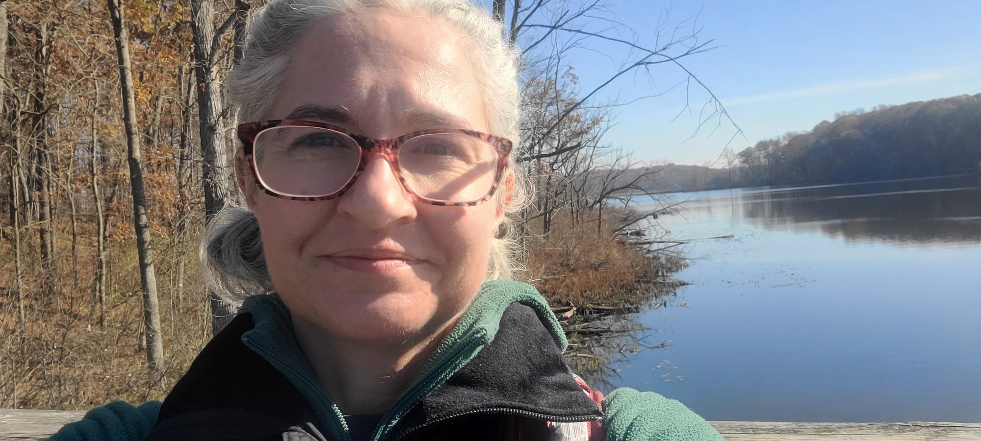 Stacy Jenkins hikes the Potowatami Trail. Stacy Jenkins hikes the Potowatami Trail.