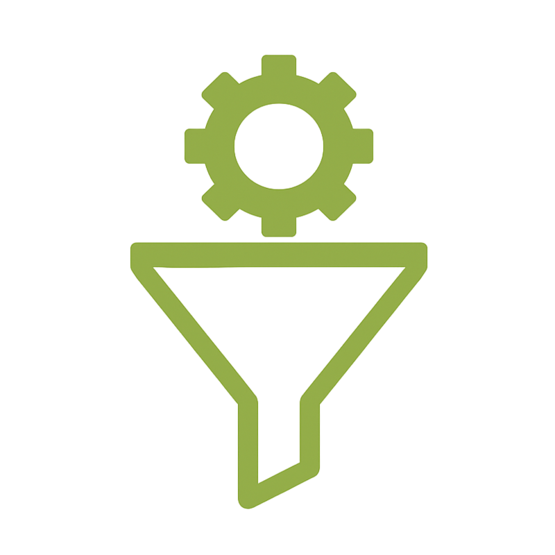 Funnel with Gear Icon sm
